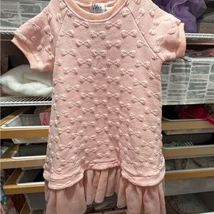 Lola + The Boys Pink Textured Casual Dress